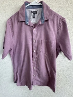 Van Heusen Never Tuck Slim Fit M 15-15.5 Button Short Sleeve Shirt - Image 1 of 4