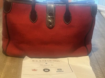 Bolso Dooney Bourke vintage, color rojo, # DL50C-W4 Foto 1 de 4