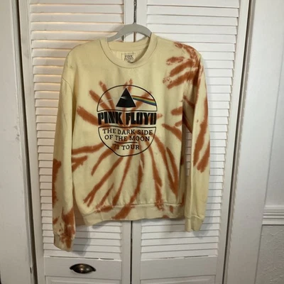 Moletom feminino Pink Floyd The Dark Side Of The Moon bege marrom gola redonda P - Imagem 1 de 4