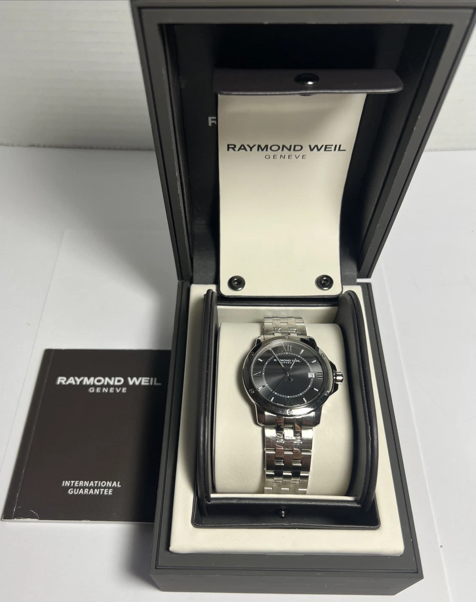 特別価格Raymond Weil Tangoクロノグラフグレーダイヤルメンズ時計8560