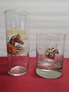 Kentucky Derby 150 Party Glasses Rocks And Tall Glasses Pre-owned (JK) - Picture 1 of 11