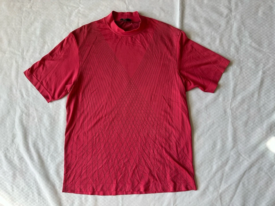 Nike Golf TW Tiger Woods Dri-FIT TW Vapor Mock-Neck Sunday RED Sz Large - Image 1 of 4