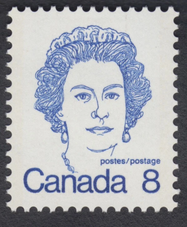 Canada - #593B 8c Queen Elizabeth II, Perf. 13x13.3 - MNH - Image 1 of 1