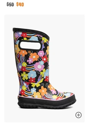 Bogs Rainbows Glower Boots Size US 3/EURO 34 - Image 1 of 4