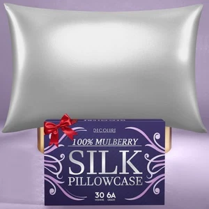 100% Pure Mulberry Silk Pillow Case Standard Size – Highest Grade 30 Momme 6A... - Picture 1 of 9