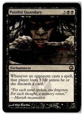 MTG Painful Quandary - Scars of Mirrodin Moderately Played English - Image 1 of 2