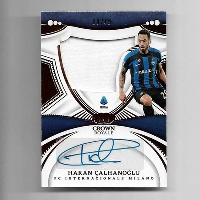 2022-23 Panini Chronicles Jersey Auto Card : Hakan Calhanoglu #08/49 - Image 1 of 2