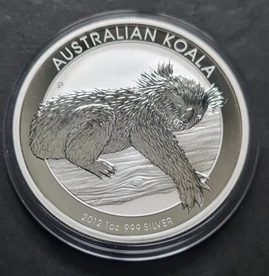 PM 1 oz silver KOALA 2012 $1 Australia BU coin - Image 1 of 4