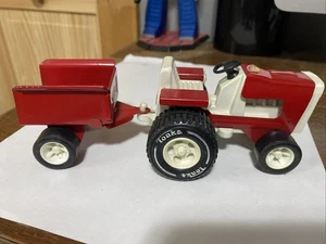 Vintage Tonka Lawn Tractor & Trailer Toy Metal/Plastic VERY CLEAN! - Picture 1 of 8