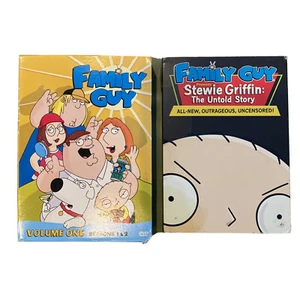 Family Guy Volume 1 Seasons 1 & 2 - Stewie Griffin The Untold Story DVDs - Picture 1 of 3