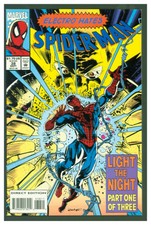 Spider-Man #38 VF/NM Marvel Comics 1993 Electro Cover  Light the Night Part 1