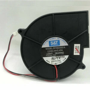 Original S & T SFH9330S1A 12V 0.45A 9330 blower cooling fan diagonal 9.7CM 2-pin - Picture 1 of 1