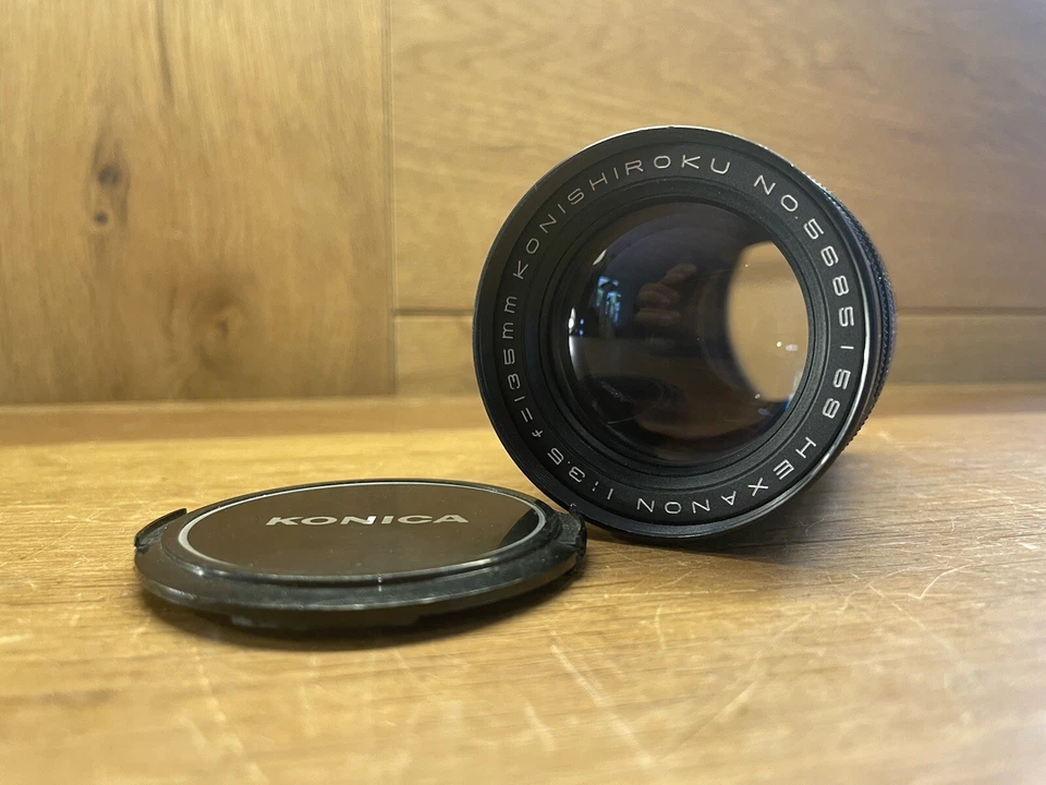 *Raro montaje Konica F: casi como nuevo ++* Lente Hexanon 135 mm F/3,5 para FP FS FM/JPN Foto 1 de 4
