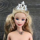 2001 Mackie Face Barbie Doll Blonde Earrings Crown Necklace Twist Waist Nude