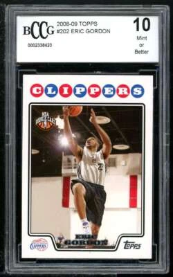 Eric Gordon Rookie Card 2008-09 Topps #202 BGS BCCG 10 - Image 1 of 2