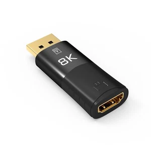 Displayport to HDMI Adapter Converter 8K 4K 48Gbps HDR for PC TV Laptop Monitor - Picture 1 of 10