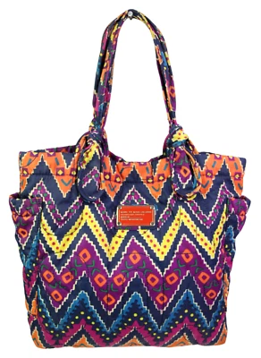 Marc by Marc Jacobs MULTICOLOR NYLON LONA LOGOTIPO BOLSO DE HOMBRO BOLSO DE MANO MONEDERO Foto 1 de 4