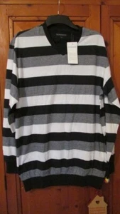 Schiesser Hombre Algodón Rayas Manga Larga Camiseta Nueva Con Etiquetas Talla Grande - Imagen 1 de 5