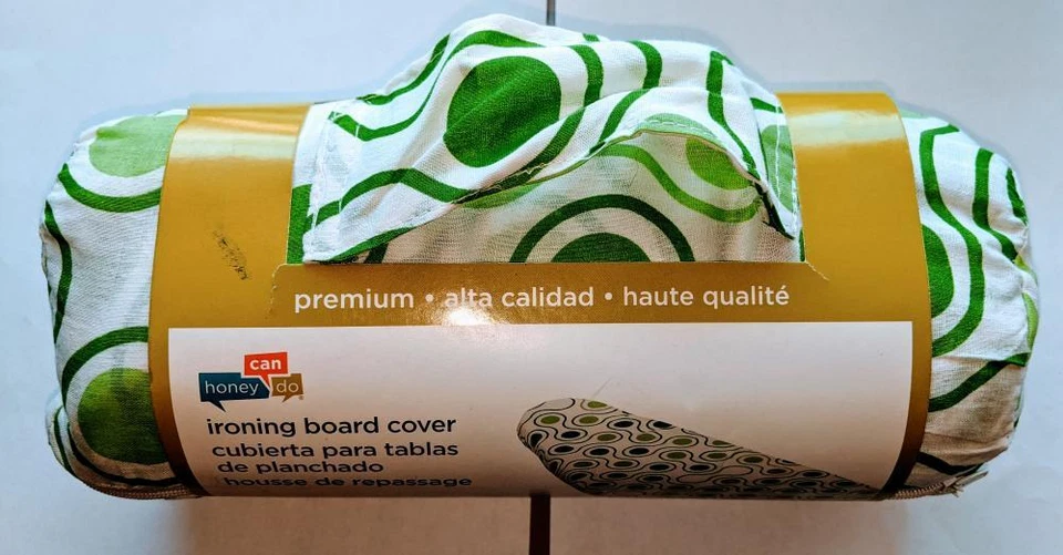 New Premium Honey Can Do Ironing Board Cover Green Dots - Image 1 of 3
