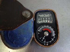 Vintage Weston Master II Universal Exposure Meter Model 735 with Case