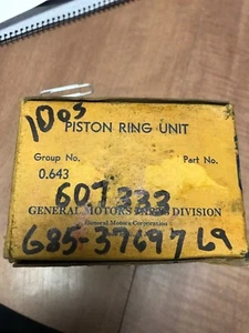 NOS Chevy G085 G506 Piston Ring Set .010 235 607333 WW2 Army Truck - Picture 1 of 2