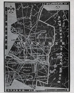 1836 Gordon Map Herkimer County NY Norway Fairfield Little Falls Frankfurt Falls - Picture 1 of 3