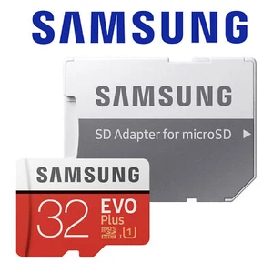 GENUINE Micro SD card 32GB Evo Plus SDXC Memory Card and Adaptor Class10 95MB - Picture 1 of 6