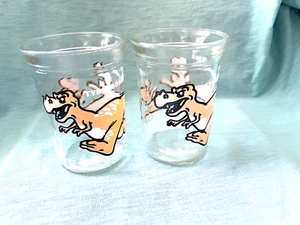 Tyrannosaurus Rex Gläser 4" (2er Set) 1988 Welch's Gelee Saft Gläser - Bild 1 von 10