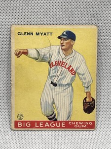 1933 Goudey #10 Glenn Myatt Good