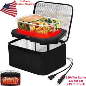 110V/12V/24V Portable Mini Oven Personal Heated Lunch Box for Car Truck office - Picture 1 of 6