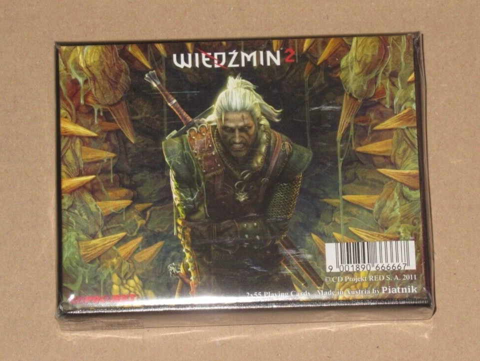 The Witcher 2 II Playing Card Deck x 2 Official Promo Rare Cards Sealed Piatnik - Image 1 of 1
