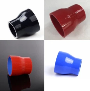 Black 2.75"-3" in Straight Silicone Hose Reducer Turbo Coupler 70-76mm - Foto 1 di 10