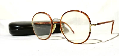 VTG Vintage Anglo American Eyewear Mod ? Aviators plastic over gold metal, 51-20 - Image 1 of 4