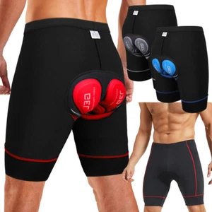 Men Padded Bike Shorts  5D Padding Mens Bicycle Cycling Biking Clothing Shorts - Picture 1 of 21