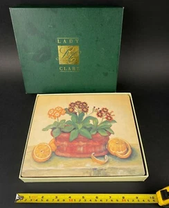 Vintage Lady Clare Placemats Alexandra Churchill Flowers Set of 6 with Box - Picture 1 of 10