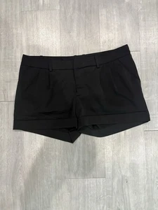 Pantaloncini donna neri chino con polsini Mossimo taglia 4 - Foto 1 di 4