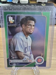 Envoltura Topps Big League 2023 verde redención #WR60 Christopher Morel #/99 - Imagen 1 de 2