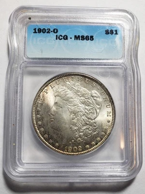 1902-O Morgan Silver Dollar ICG MS65 - Image 1 of 4