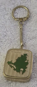 Sankyo Music Box Key Chain Keychain Fob Saint Sint Maarten Caribbean Pachinko - Picture 1 of 3