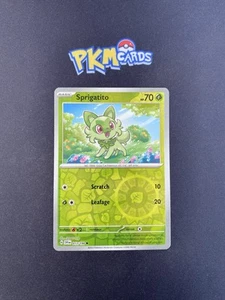 Pokémon TCG Sprigatito Scarlet & Violet 013/198  Reverse Holo LP. - Picture 1 of 3