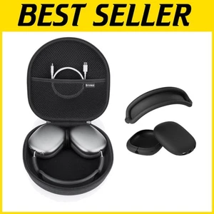Sac de voyage portable EVA pour AirPods Max avec coussin d'oreille en silicone et couvre-chef - Photo 1 sur 9