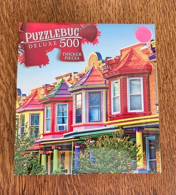 Puzzlebug Deluxe *Charles Village Baltimore, MD* 500 piece Jigsaw Puzzle 20x12 - Image 1 of 4