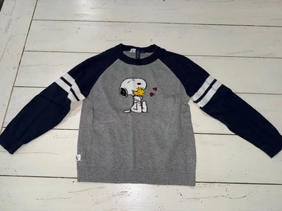 Boys 5 5t Janie & Jack Peanuts Snoopy Crewneck Pullover Sweater Cotton Blend - Image 1 of 4