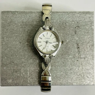 Vintage Women's Collezio Silver Tone Quartz Watch Japan Movement Stretch Works! - Image 1 of 4