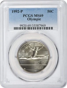 1992-P Olympic Commemorative Half Dollar MS69 PCGS - Picture 1 of 2