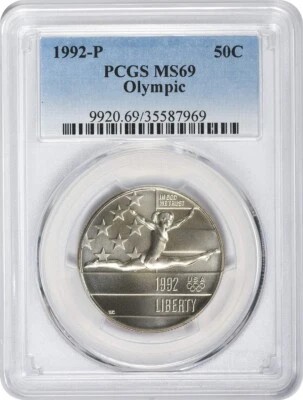 1992-P Olympic Commemorative Half Dollar MS69 PCGS - Image 1 of 2