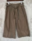 Cloth and Stone Pants Womens Medium Brown Sun Distressed Belted