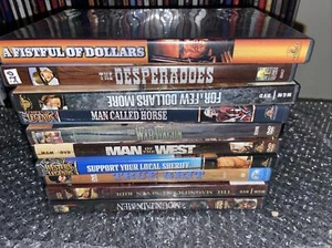 Lot of 10 Western Movie dvd lot A fistful of dollars true grit the magnificent - Picture 1 of 6