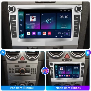 Android14 Apple Carplay Autoradio GPS Für Opel Astra H Corsa C D Vectra Zafira B - Bild 1 von 16