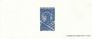 Gravure Epreuve timbre poste 2000 Banque de France - Imagen 1 de 1